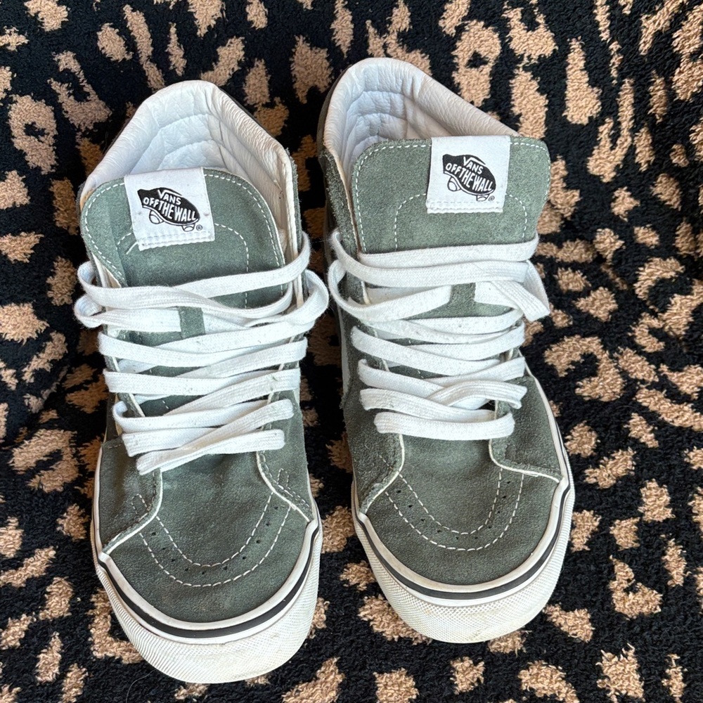 Vans Man High-Top Sneakers - Olive Green